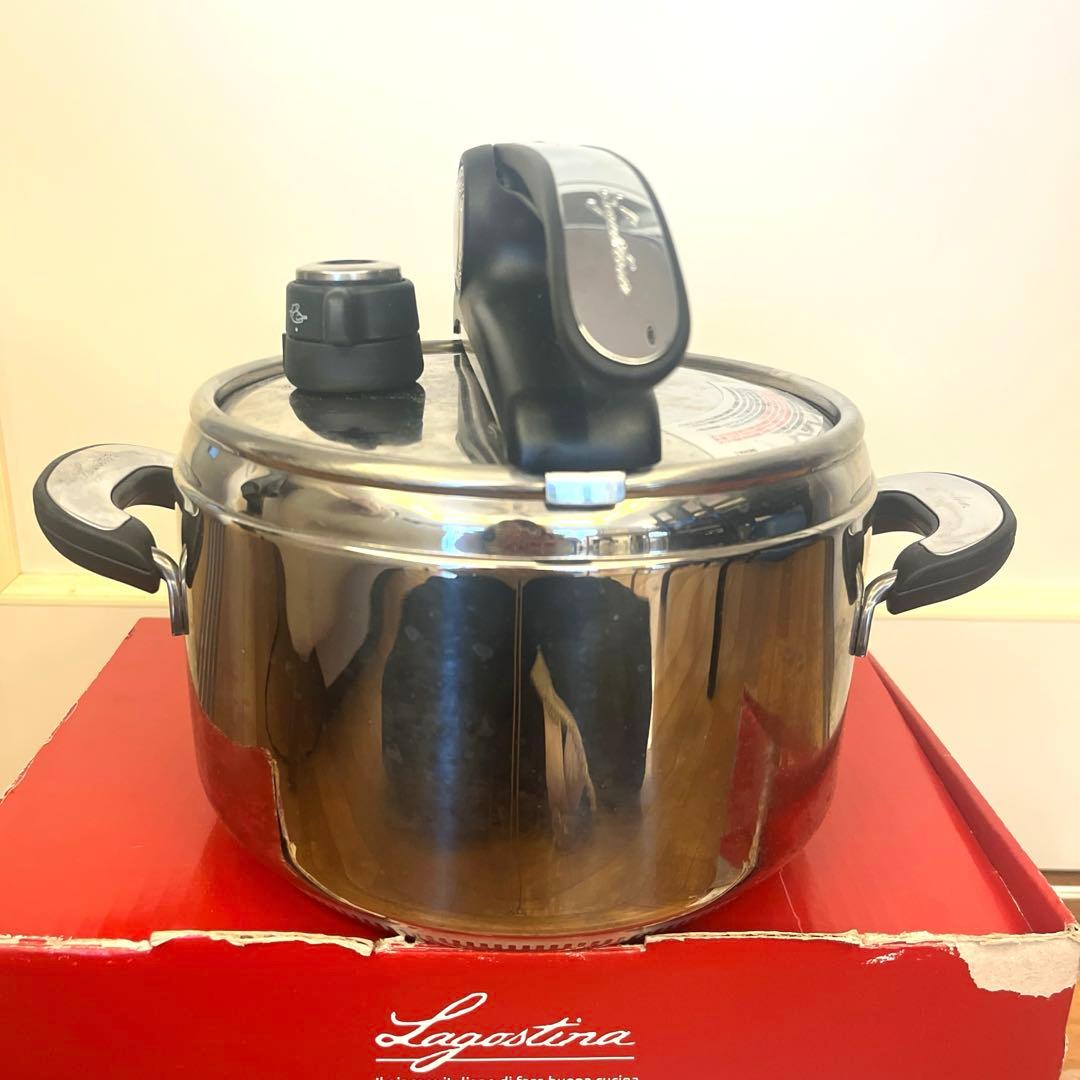 【1回のみ使用】ラゴスティーナNOVIA5リットル圧力鍋イタリア製