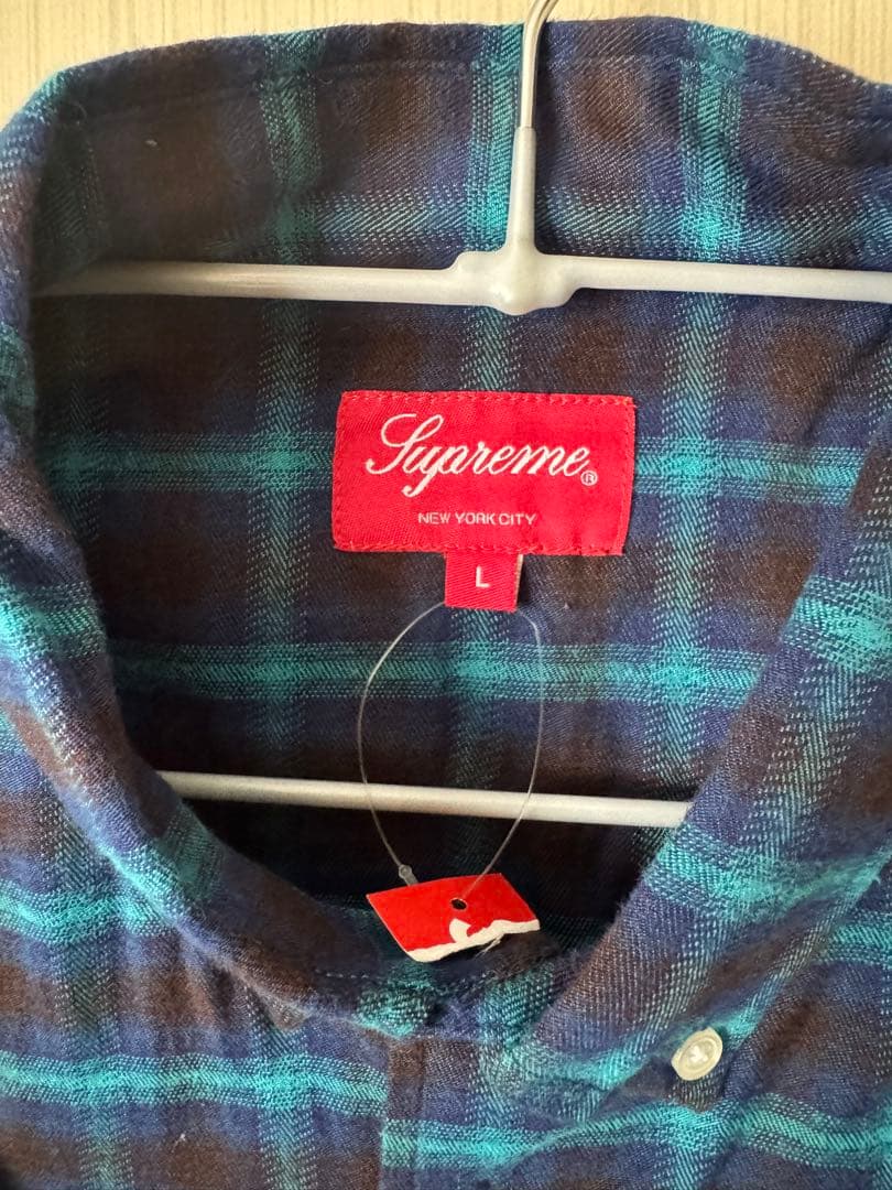 【新品未使用 国内半タグ付】SUPREME shirt ネルシャツ