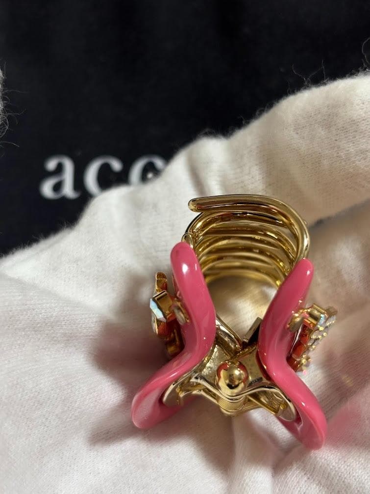 【レア/極美品】アッカ acca クリップ　ヘアクリップ　ハート　ピンク