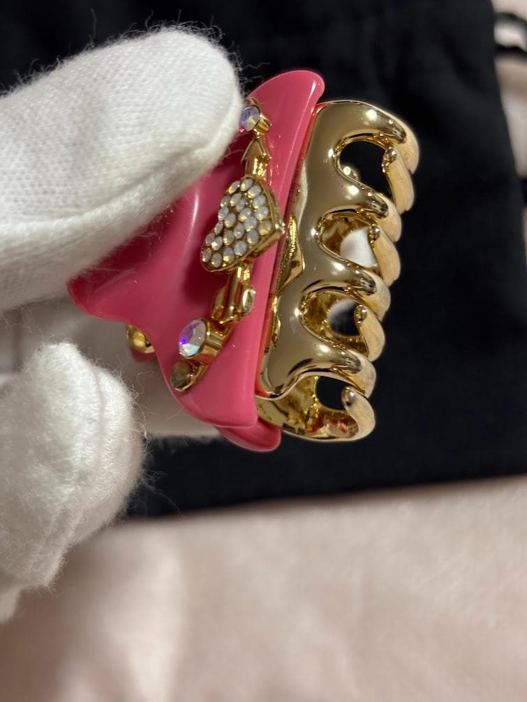 【レア/極美品】アッカ acca クリップ　ヘアクリップ　ハート　ピンク