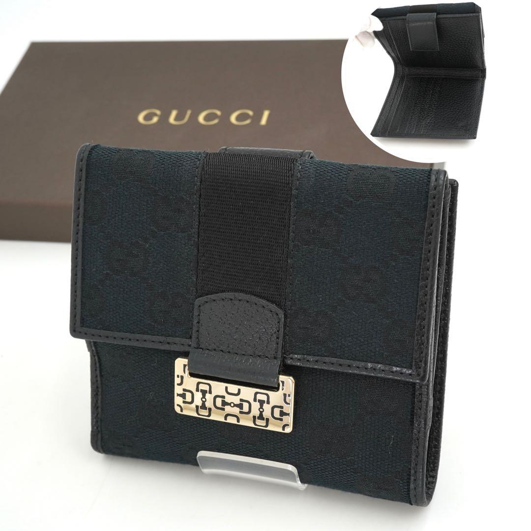 ✨未使用展示品✨　GUCCI ミニ財布　ビット　インターロッキング　キャンバス