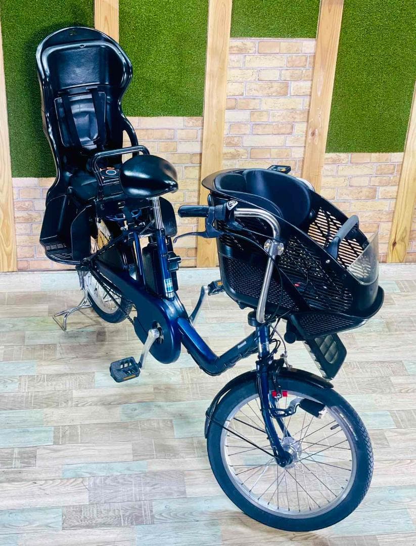 大容量パナソニックギュット子供乗せ電動アシスト自転車 H3175