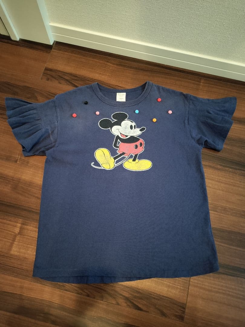 未使用★デニム&ダンガリー01 フリル袖 大き目 ゴートゥーハリウッド FITH