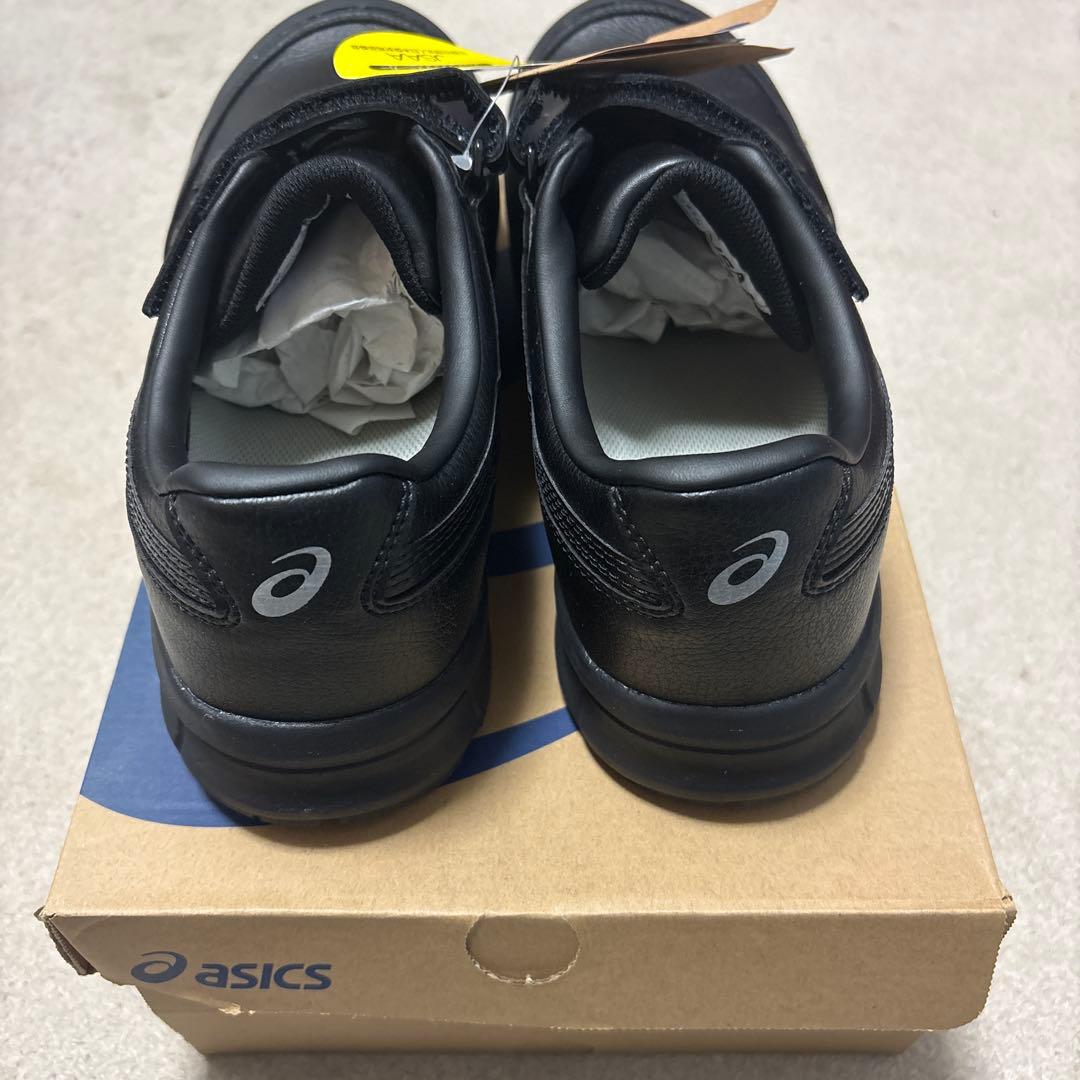 asics 安全靴 黒 ベルクロストラップ JAA認証