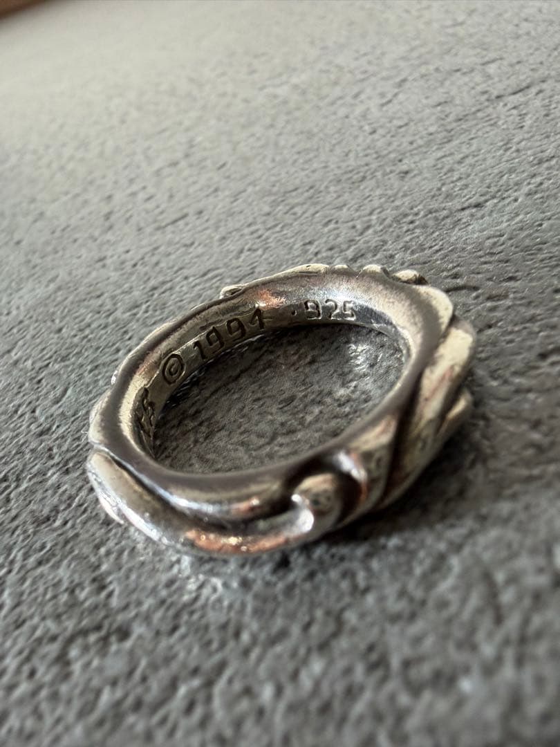 クロムハーツ スクロールバンドリング 13号 正規品