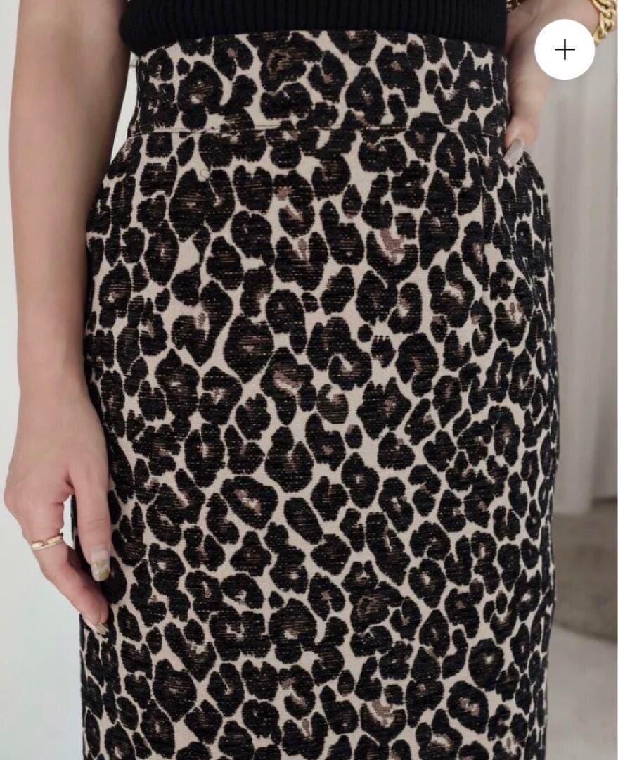 完売品glamlipsジャガードレオパードスカート新品タグ付