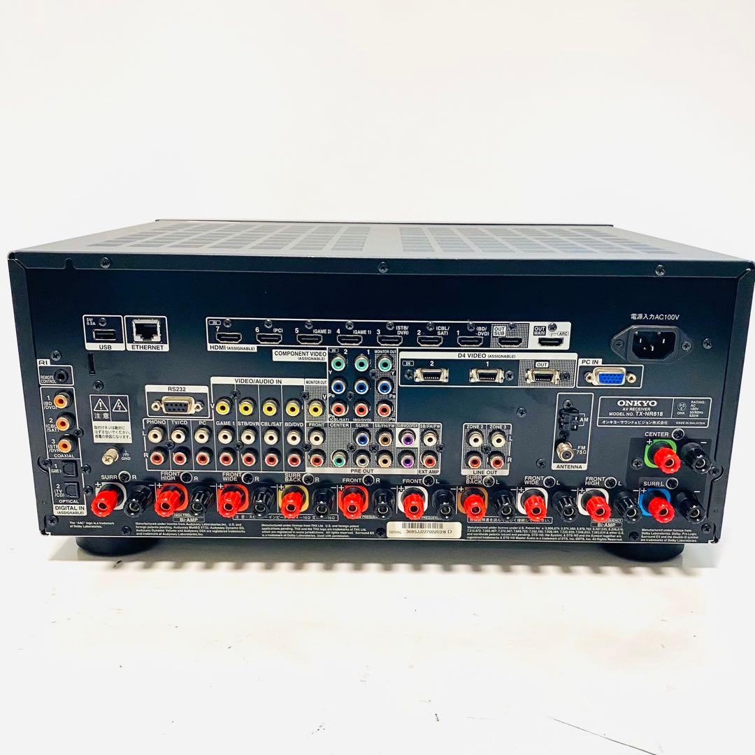 ONKYO AVアンプ TX-NR818 (B) オンキョー