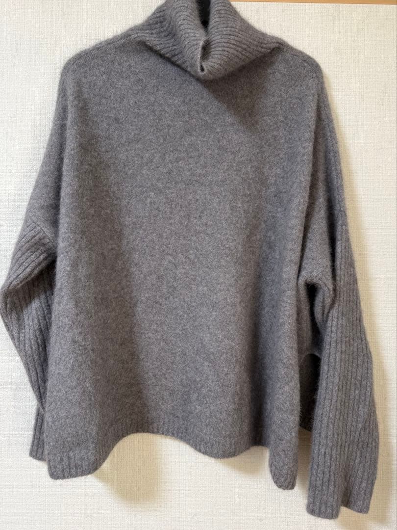 Spick and Span フォックスウールミックスリブタートルプルオーバー