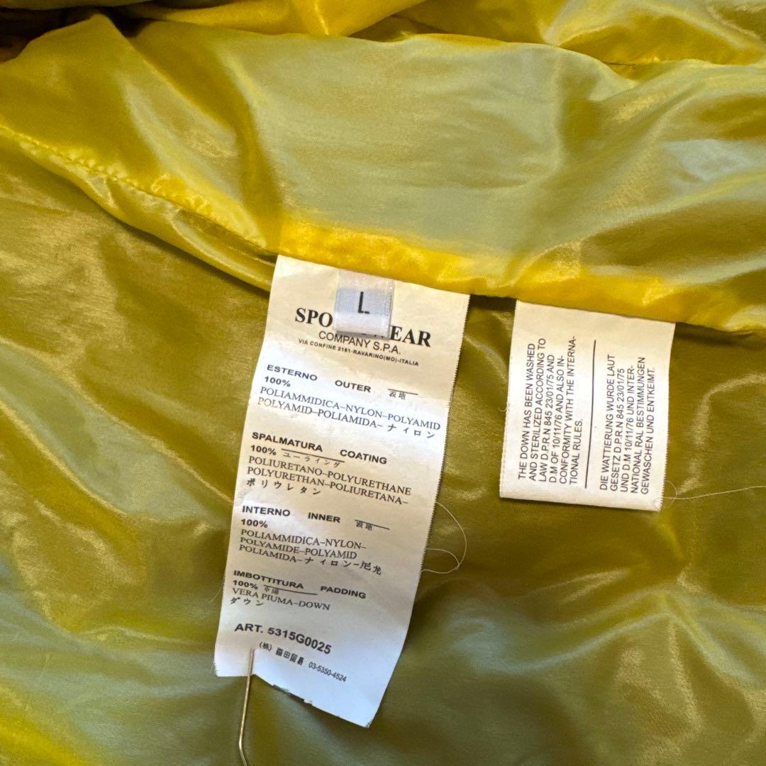 STONE  ダウンベスト イエロー サイズL