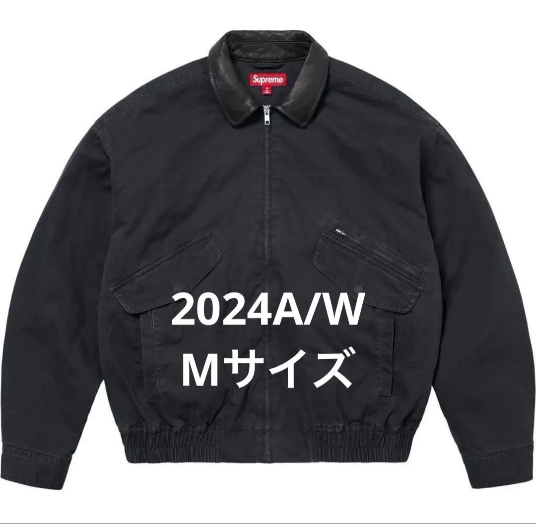 ジャケット・アウター Supreme Leather Collar Utility Jacket M