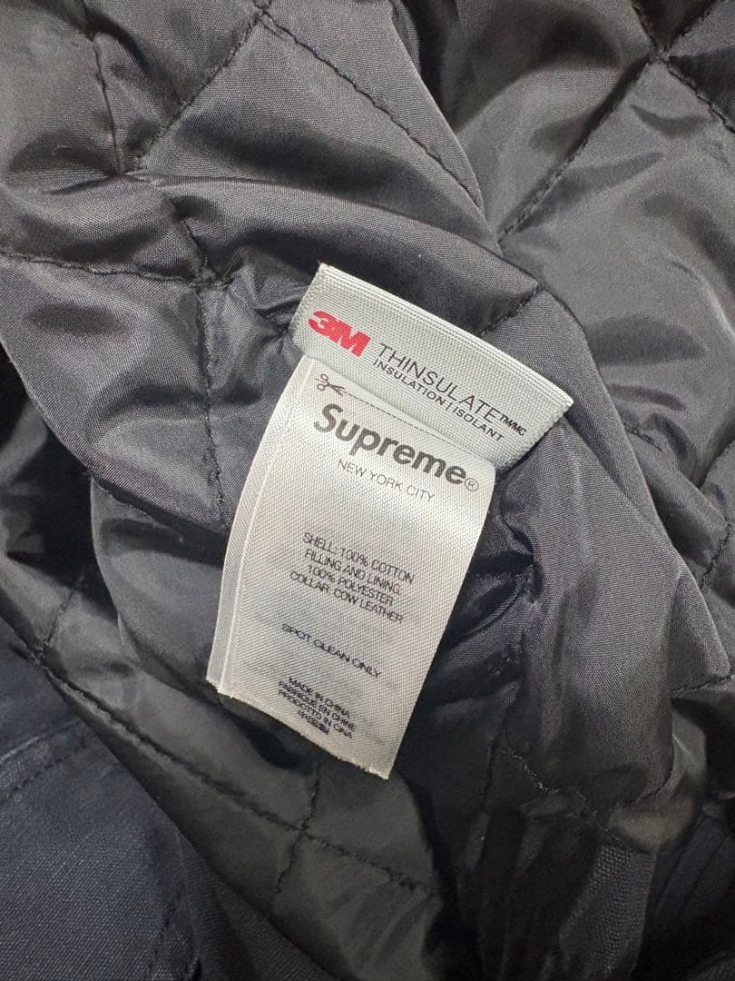 ジャケット・アウター Supreme Leather Collar Utility Jacket M