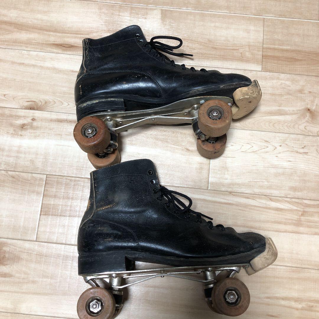 博物館ビンテージ1914年ローラースケートシューズシューズ10