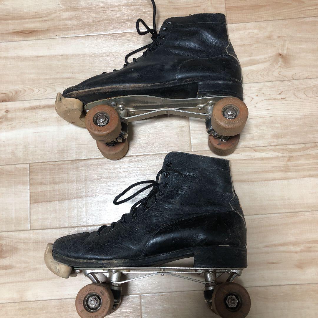 博物館ビンテージ1914年ローラースケートシューズシューズ10