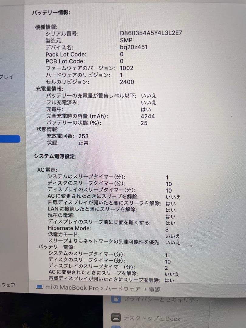MacBook Pro 256GB 8GB 13インチ MXK32J/A