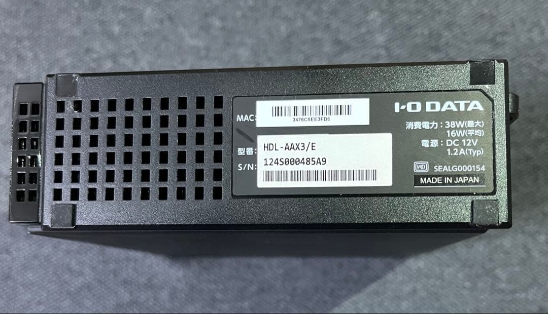 I-O DATA HDL-AAX3/E NAS 外付けハードディスク