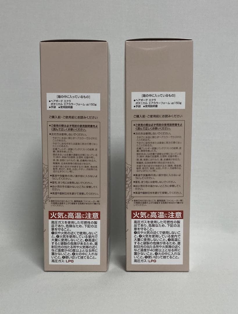 ヘアボーテ エクラ ボタニカル エアカラーフォーム UP ダークブラウン x2本