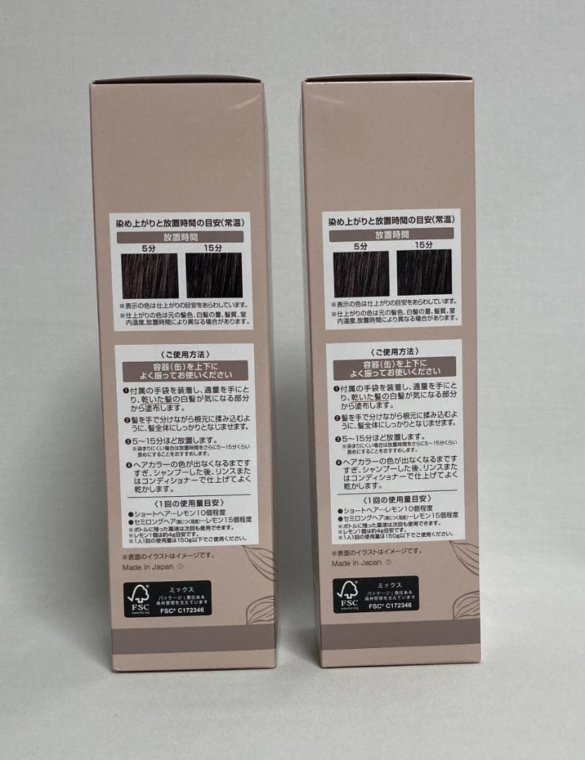 ヘアボーテ エクラ ボタニカル エアカラーフォーム UP ダークブラウン x2本