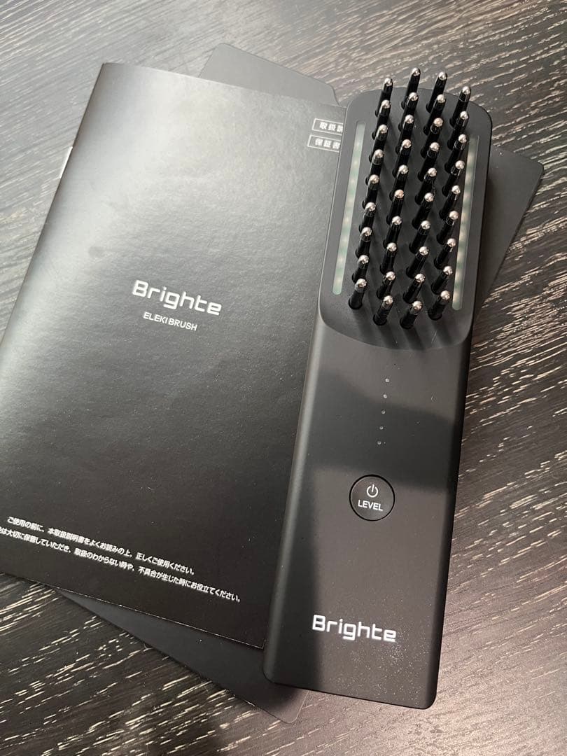 【未使用に近い】【Brighte ブライト エレキブラシ】ブラシ型 美顔器