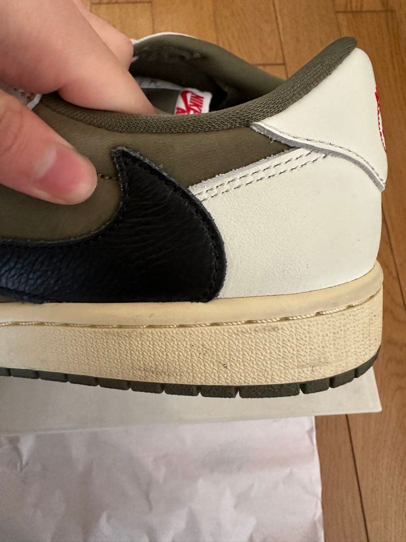 靴 travis scott jordan1 low olive