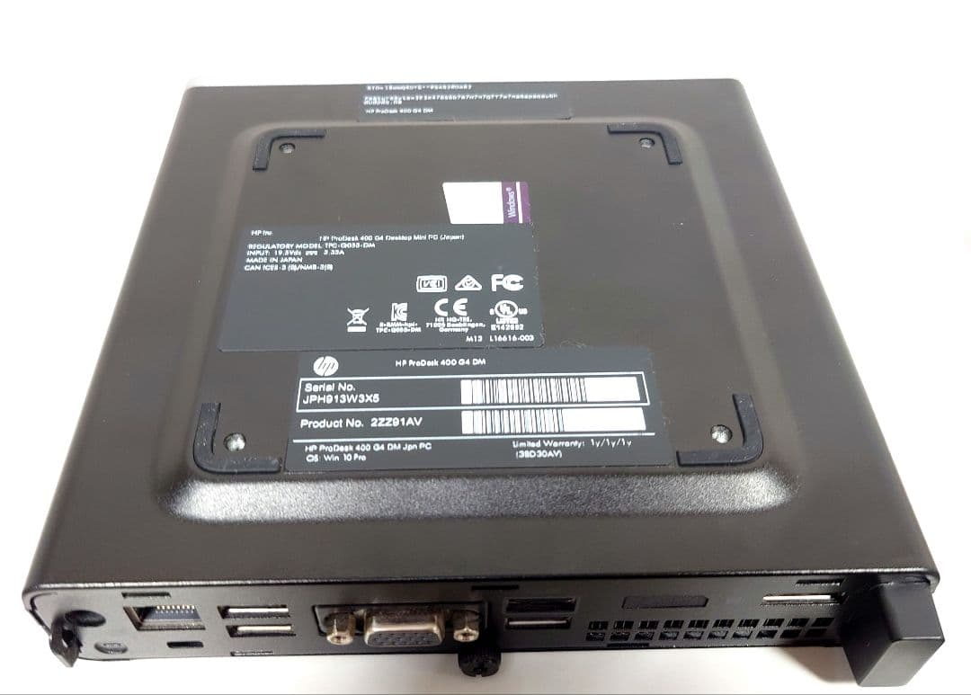 HP ミニPC i5 8500T SSD HDD WIN11 prodesk