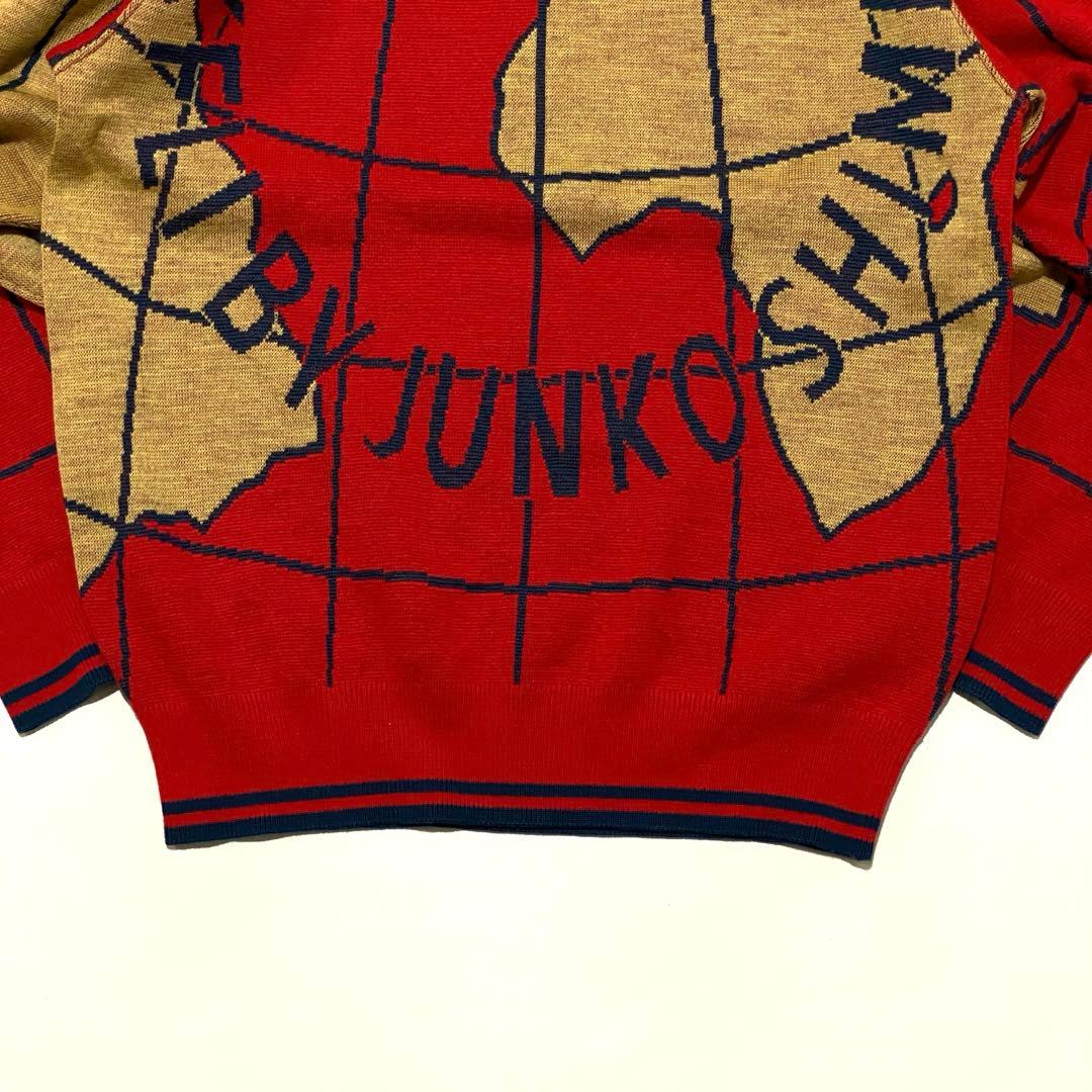 MAXFLI ジュンコ・シマダ マップ柄 ウールニット 日本製 当時物