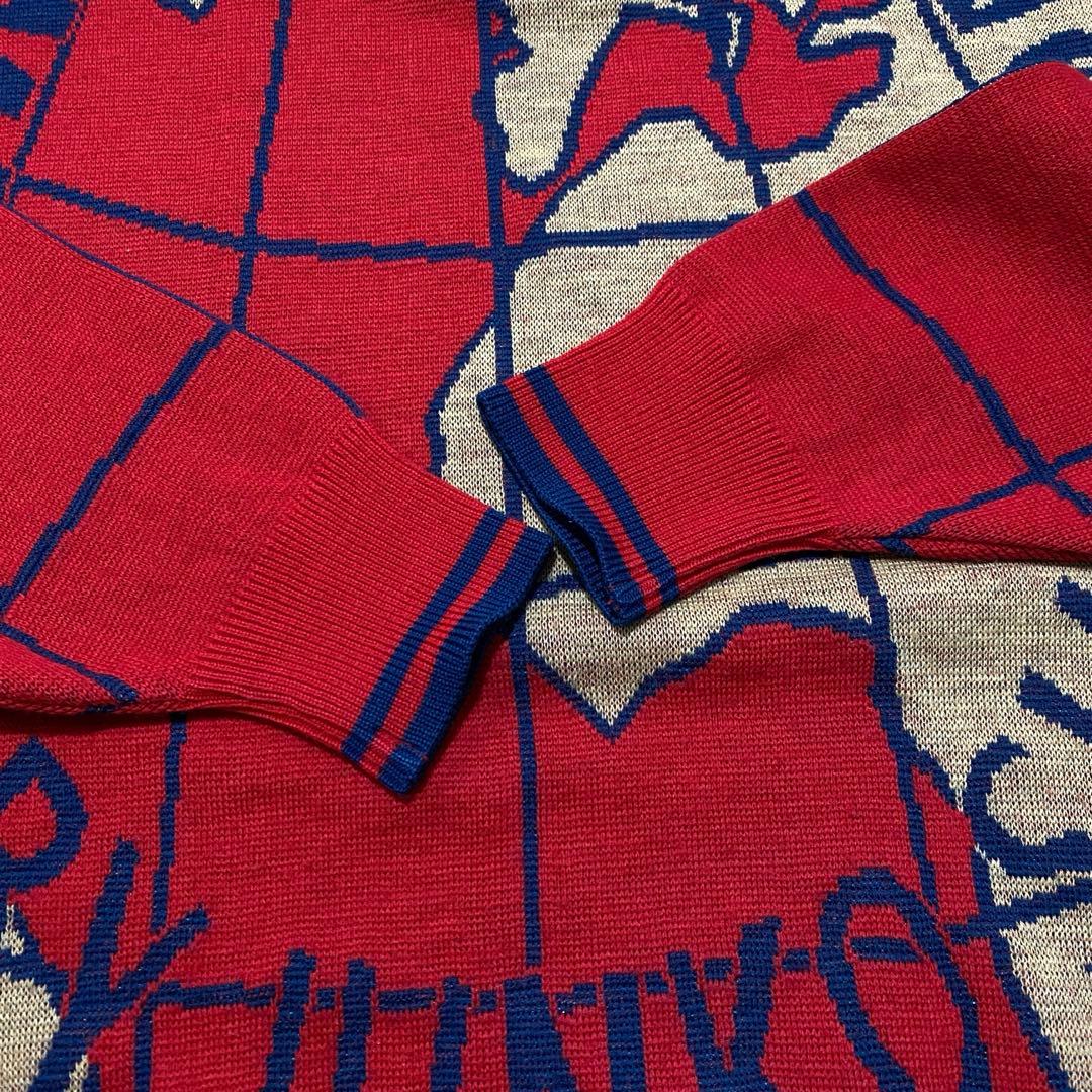 MAXFLI ジュンコ・シマダ マップ柄 ウールニット 日本製 当時物