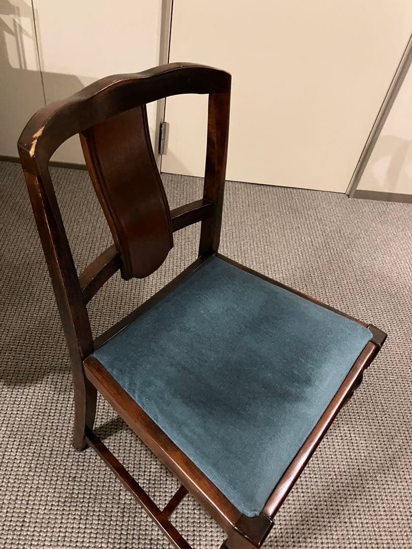 イギリス　アンティークダイニングチェア