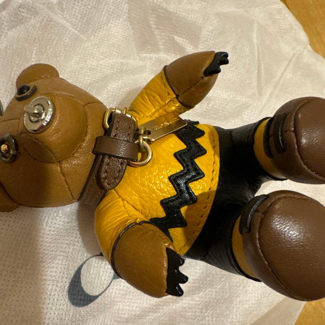 COACH テディベアキーホルダー PEANUTS スヌーピー チャーリー