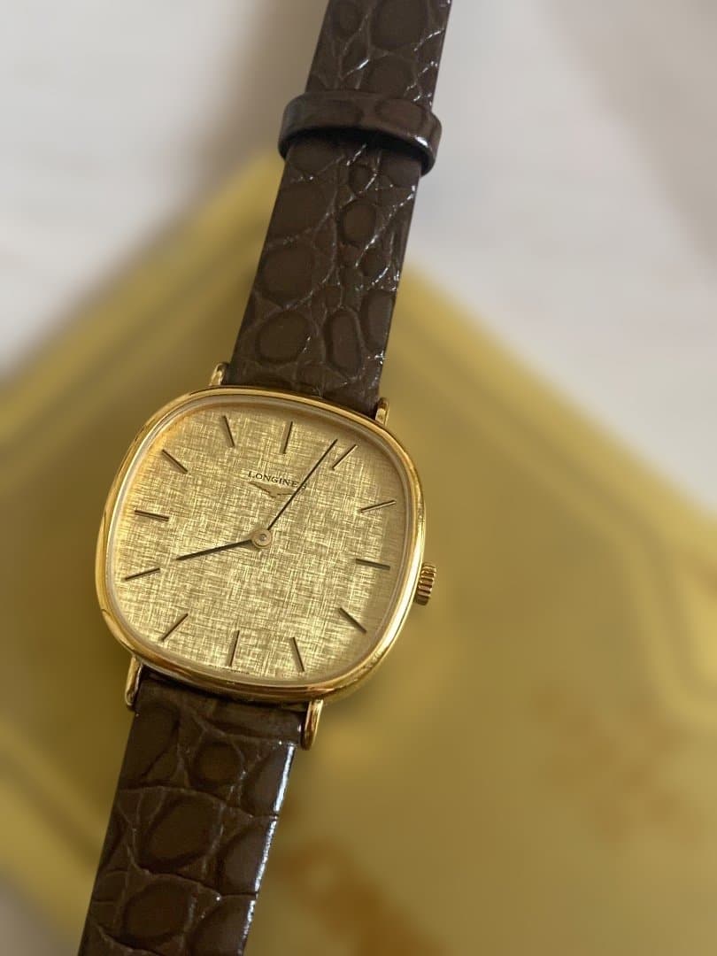 L*o様 LONGINES スクエア型時計 ゴールド