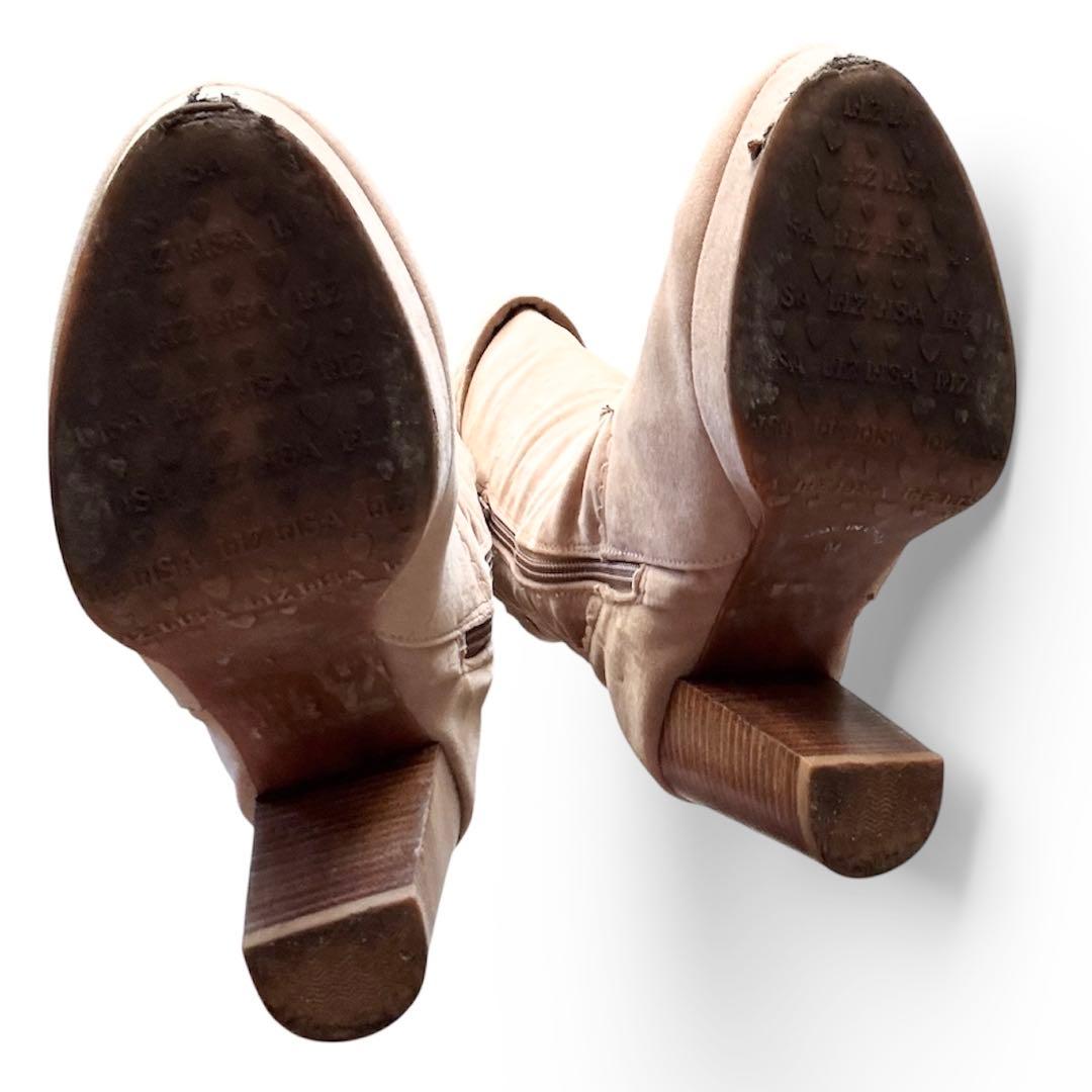 LIZ LISA スエードロングブーツ ベージュ M