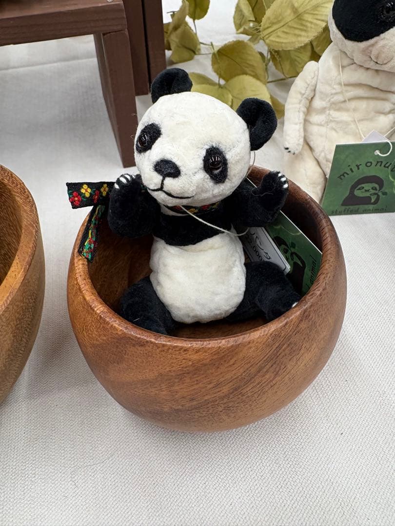 テディベア みはらゆき様作品 パンダちゃん ハンドメイド ぬいぐるみ
