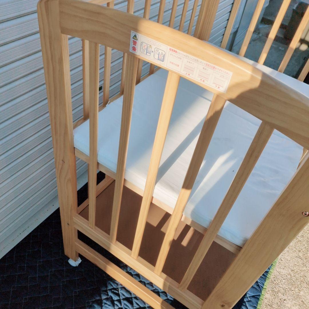 カトージ　ベビーベッド　 ハイポジションミニベッド　アーチ