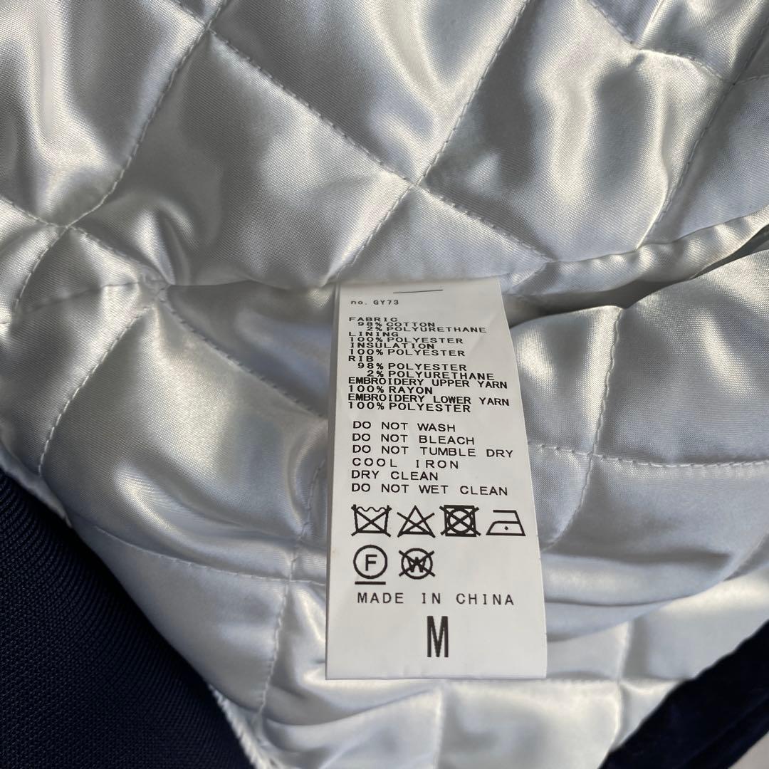 hyo-hyo スーベニアジャケット　スカジャン　ベルベット　ネイビー　刺繍