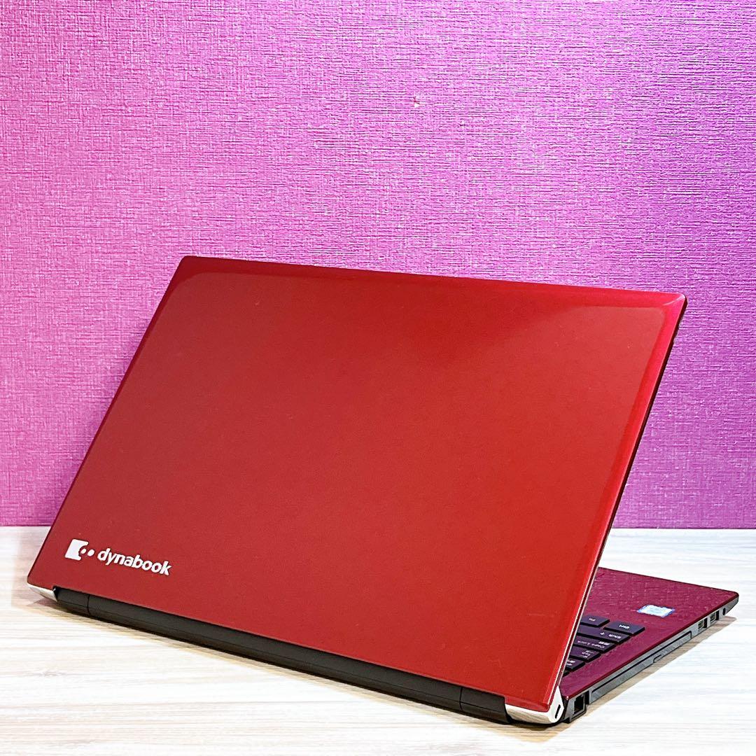 【美品】第8世代i3✨すぐ使える薄型ノートパソコン✨人気の赤✨フルHD✨カメラ付