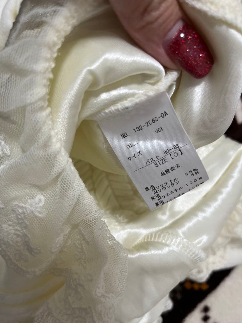LIZ LISA リズリサ　リボントップス　レース　ホワイト　オフホワイト系