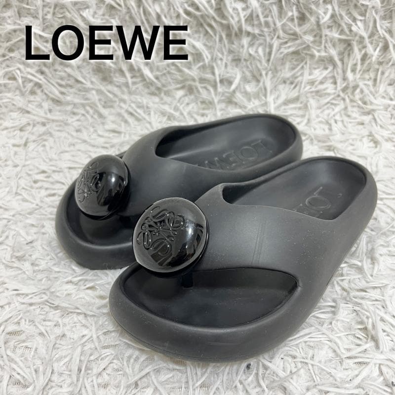 jj LOEWE サンダル ペブル ラバー アナグラム