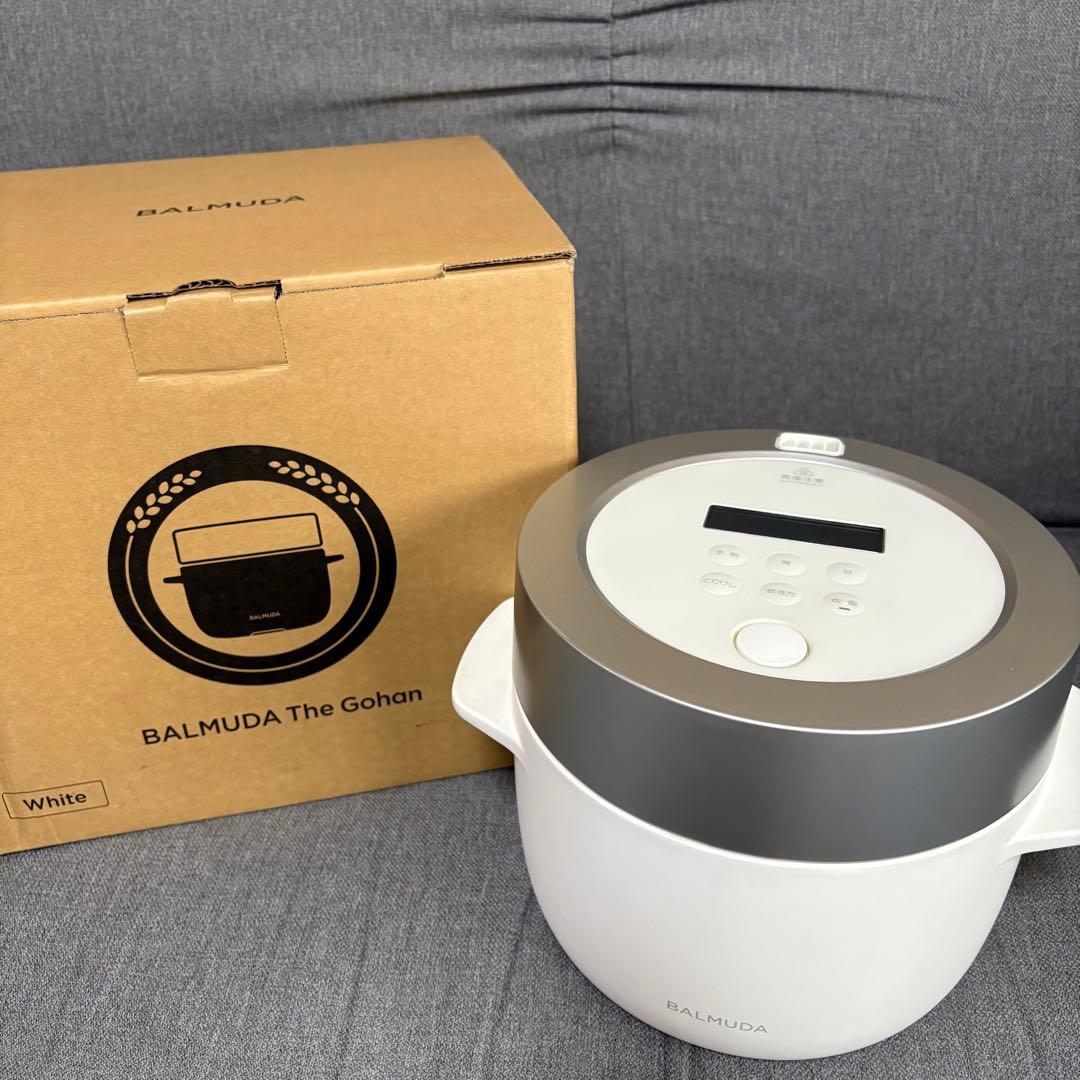 バルミューダ　BALMUDA 炊飯器 3合 K03A-WH