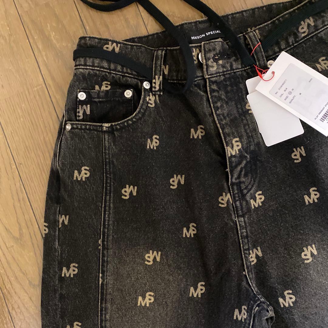 （ベリー）新品 MAISON SPECIALブラックデニム サイズ36