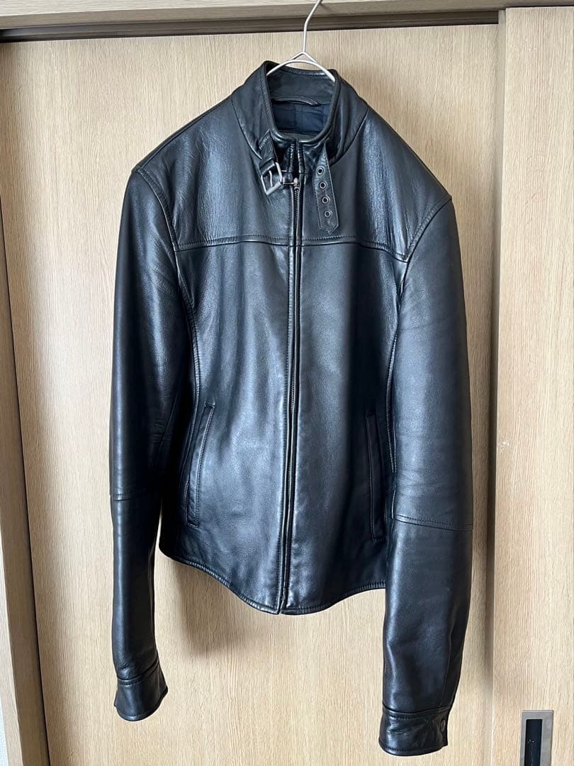 バーニーズニューヨーク　シングルライダース レザージャケット　ラムレザー