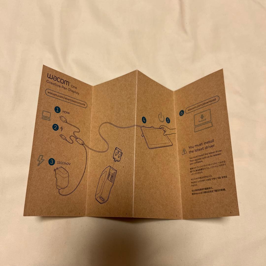 wacom one 液晶ペンタブレット13.3型　DTC133