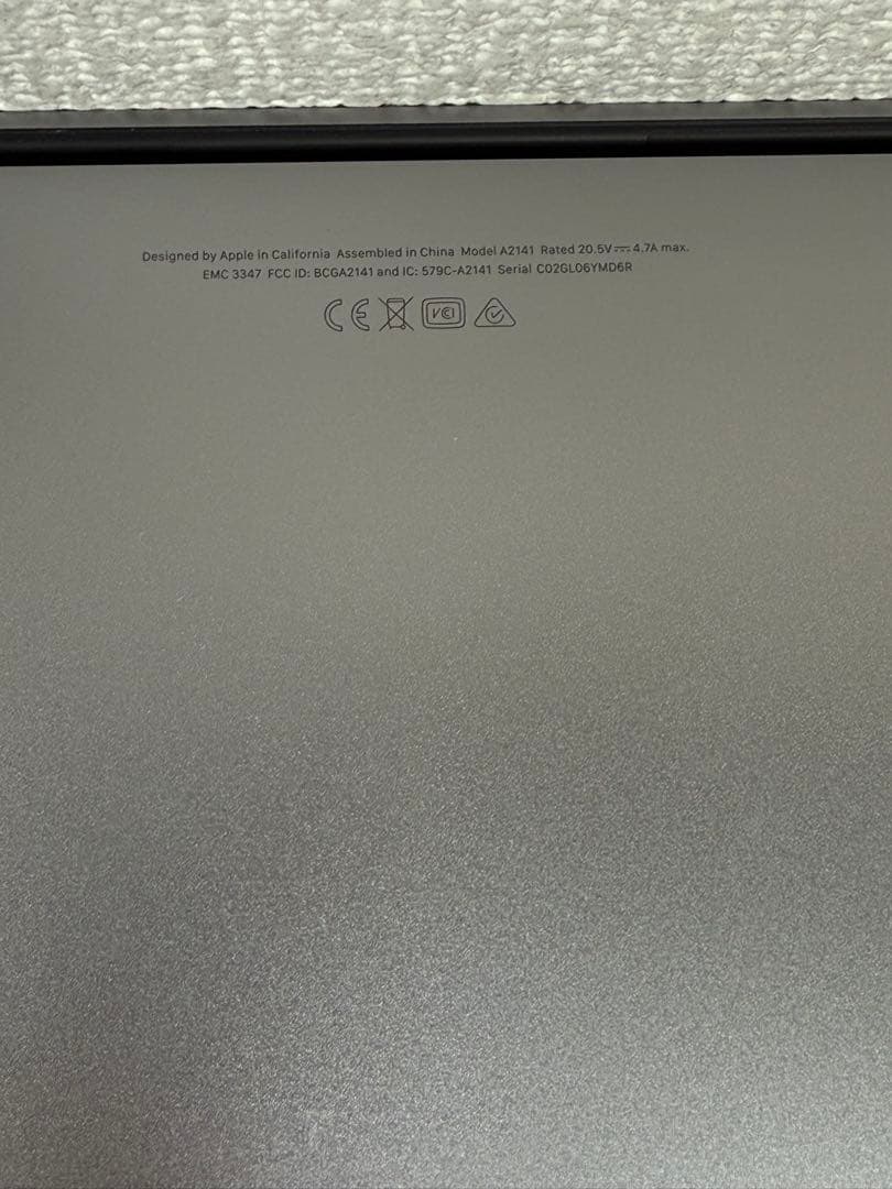 MacBook本体 Apple MacBook Pro 16 2019 i7/16GB/500Gb