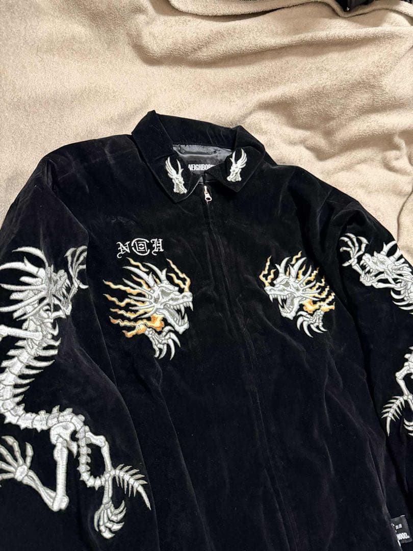 未使用 NEIGHBOR 別珍 龍スカジャン unisex 美品 vintage