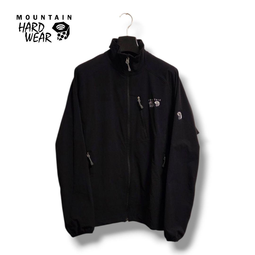 【美品】マウンテンハードウェア ソフトシェル メンズＭ ブラック