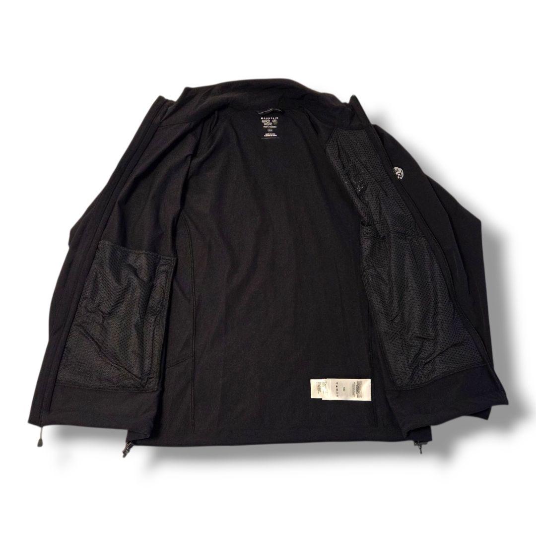 【美品】マウンテンハードウェア ソフトシェル メンズＭ ブラック