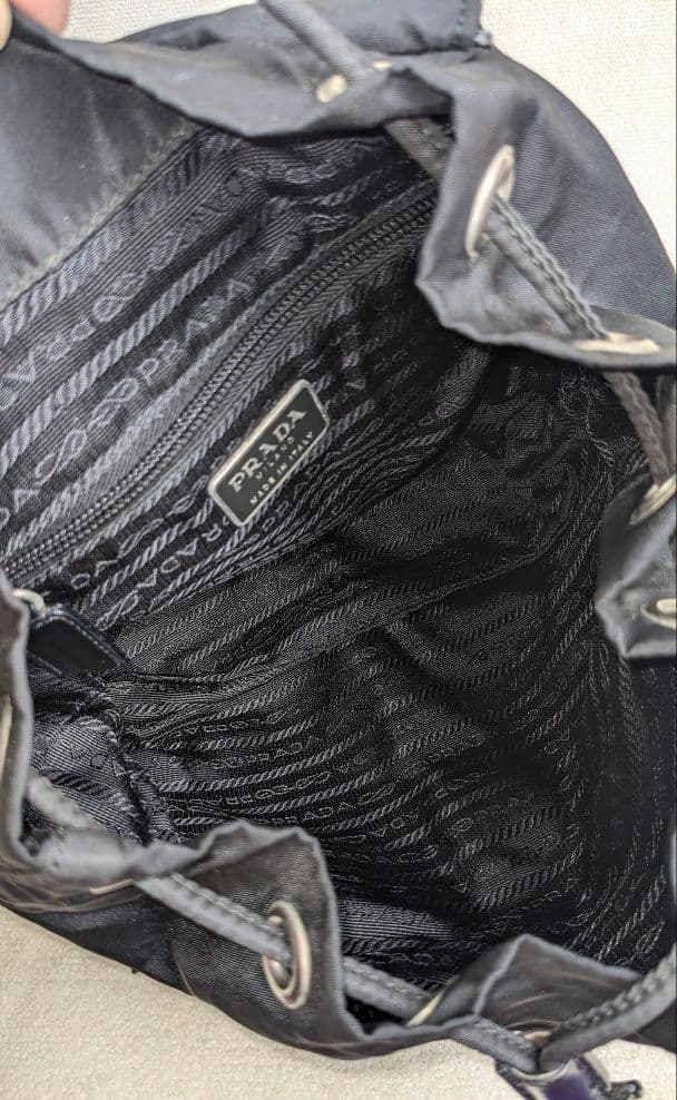 PRADA プラダ テスート ナイロン リュックサック ナイロン×レザー 黒