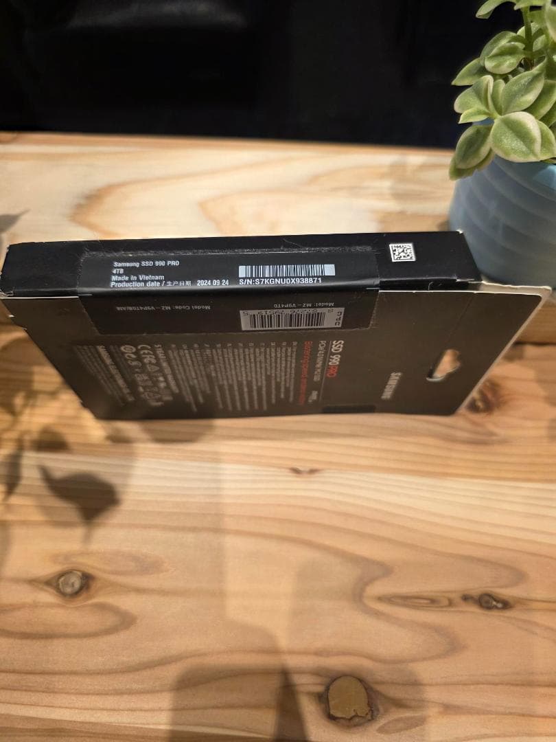 内蔵型SSD Samsung 990 PRO 4TB M.2 NVMe SSD