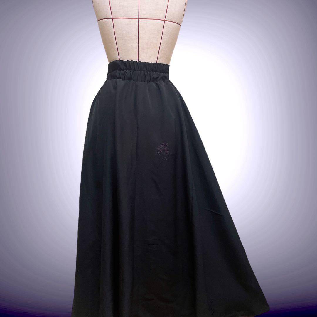 ラメパープル アクセントカラー マキシ丈スカート 着物リメイク B71202