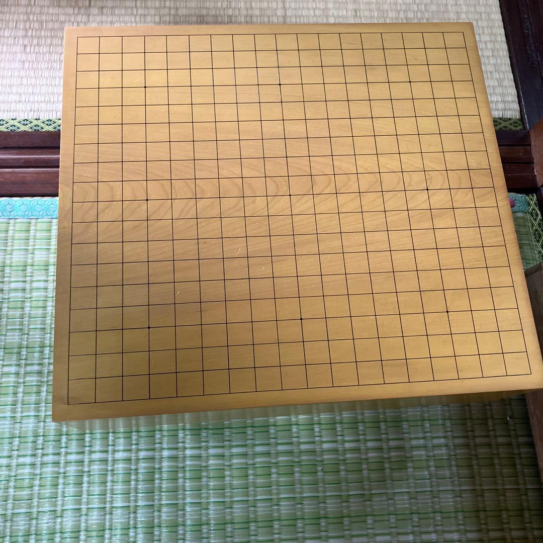 足付き木製囲碁セット　ヘソあり