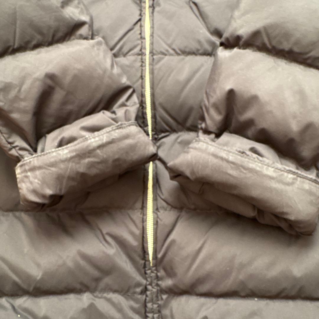 美品 ヘルノ HERNO 背中ウール切替 ダウンコート 44 ブラック