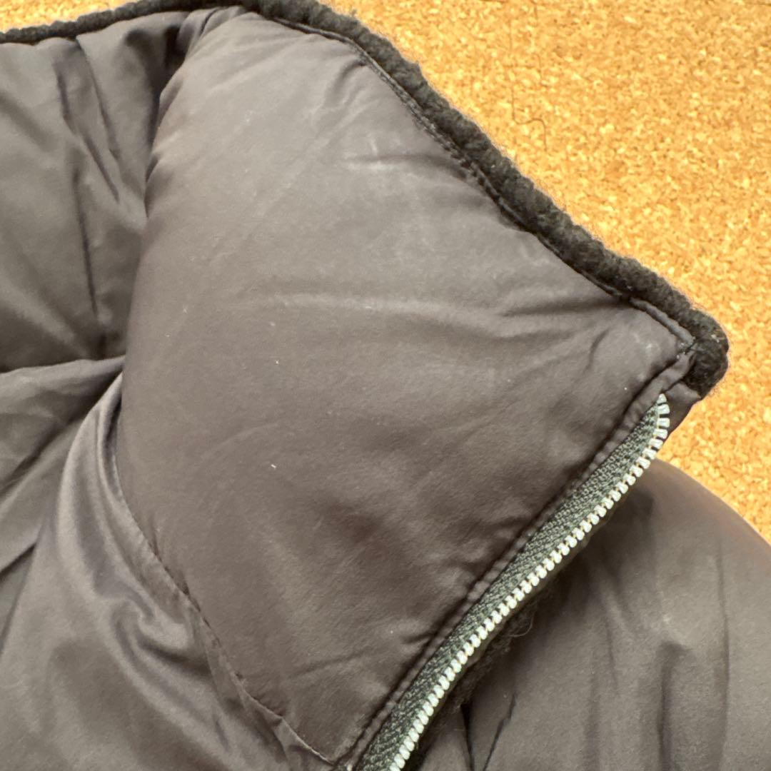 美品 ヘルノ HERNO 背中ウール切替 ダウンコート 44 ブラック